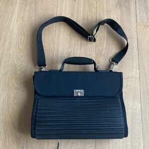 MANDARINA DUCK Structured Ribbed Crossbody Laptop Tank Bag